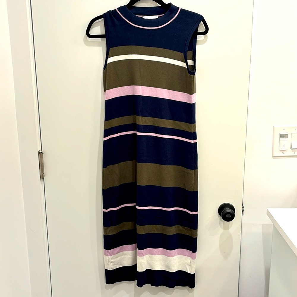Striped sweater dress